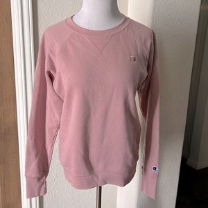 Champion Pink Top Dusty Rose Top Sweatshirt Beachy Small Athleisure Comfort